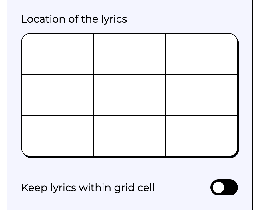 Lyric Placement Image
