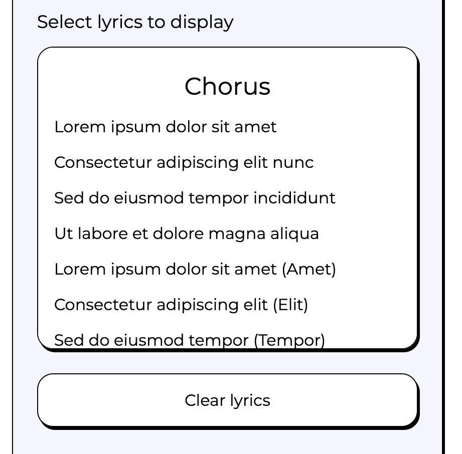 Lyric Window Image