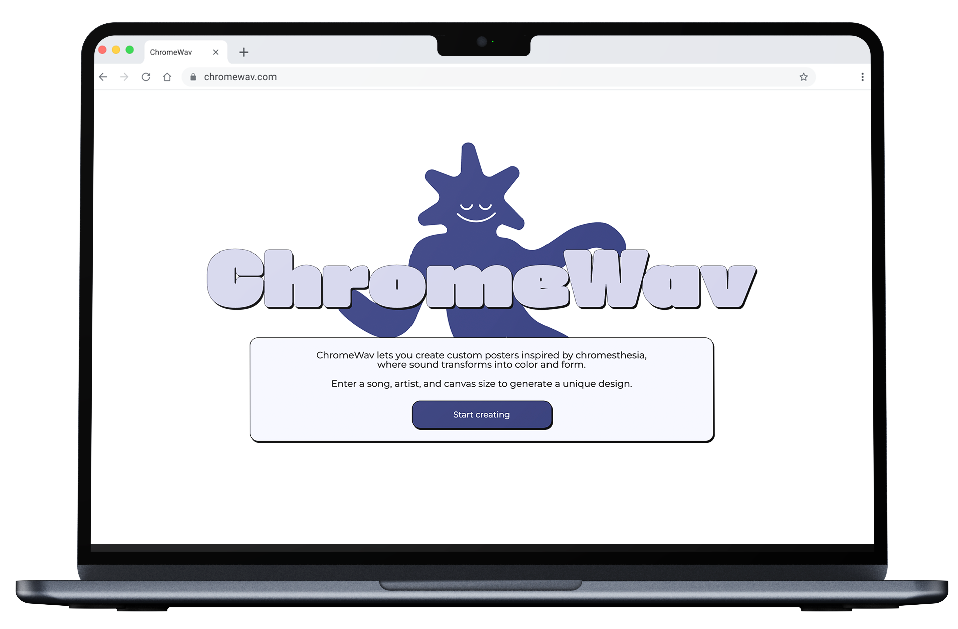 Homepage mockup